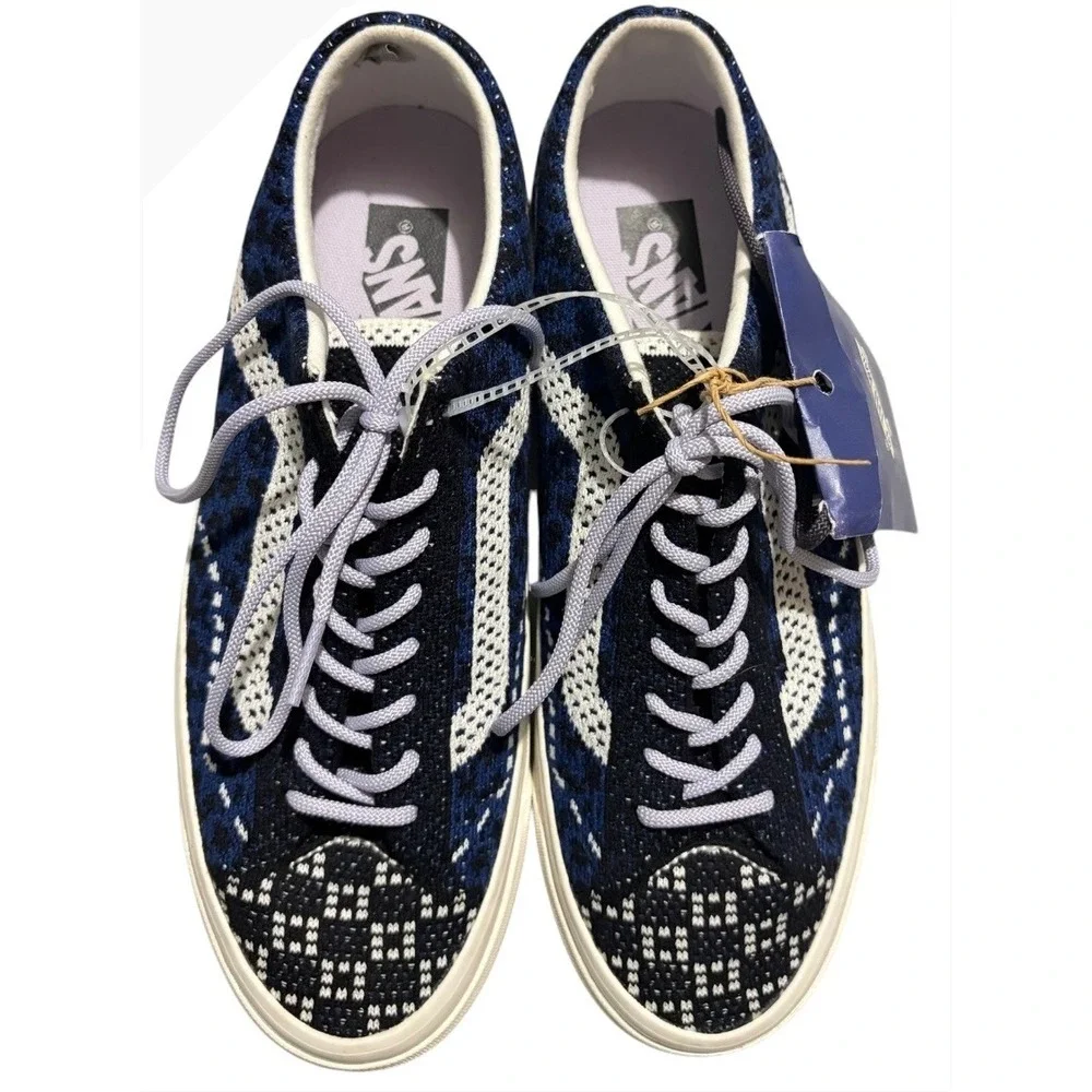 Vans Premium Old Skool 36 EK Knit Cheetah Navy Blue Sneakers Men's 9.5 NWT